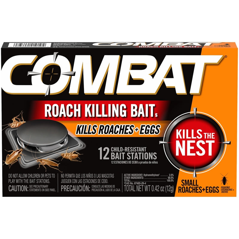 Combat Source Roach Bait Station 12 pk, Pack of 12