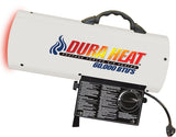 Dura Heat GFA60A Forced Air Heater, 20 lb Fuel Tank, Liquid Propane, 30000/40000/60000 Btu, 99 % Efficiency