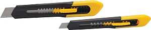 STANLEY Quick-Point Series 10-202 Knife Set, 18 mm W Blade, Black/Yellow Handle