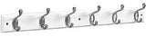 National Hardware DPV8170 Series S812-990 Hook Rail, Wall Mounting, 27 in L x 0.6 in W x 2.75 in H Dimensions, White