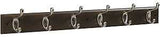 National Hardware DPV8170 Series S813-006 Hook Rail, Wall Mounting, 27 in L x 0.6 in W x 2.75 in H Dimensions, Brown