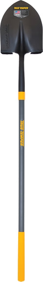 True Temper 2584300 Shovel, 9 in W Blade, 16 ga, Steel Blade, Black Blade, Fiberglass Handle, Straight Handle