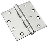 National Hardware N236-010 Hinge, Steel, Satin Chrome, Non-Removable Pin, 50 lb, Pack of 6