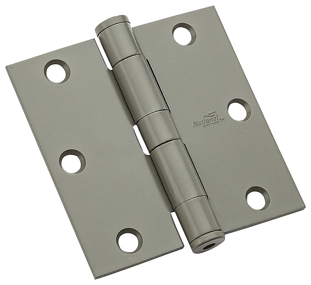 National Hardware N236-017 Template Hinge, Steel, Prime Coat, Non-Rising, Removable Pin, 80 lb