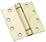 National Hardware 2060R Series N236-154 Spring Hinge, Steel, Bright Brass, 50 lb, Pack of 6