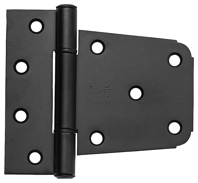 National Hardware N109-021 Gate Hinge, 4-9/32 in W Frame Leaf, 1-9/16 in H Frame Leaf, Stainless Steel, Matte, 48 lb, Pack of 2