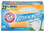 Arm & Hammer Fresh'n Soft 14997 Dryer Sheet, Clean Burst, Pack of 6