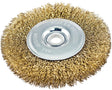 Vulcan 322551OR Wire Wheel Brush with Hole, 4 in Dia, 5/8 in Arbor Hole, 1/2 in Adapter Ring Arbor/Shank