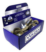 Vulcan 323690OR Assorted/Coarse-Grade Wire Wheel Brush Kit, 3, 4 in Dia, 1/4 in Arbor/Shank, Pack of 20