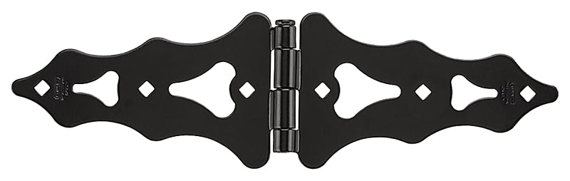 National Hardware N109-033 Strap Hinge, 4-17/32 in W Frame Leaf, 7-7/8 in H Frame Leaf, Steel, Reversible Pin, 40 lb