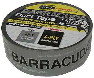 Blue Dolphin TP DUCT BARA BLK Duct Tape, 60 yd L, 1.88 in W, Black/Silver