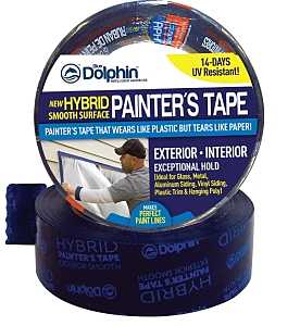 Blue Dolphin TP EXT S 0200 Exterior Tape, 45 yd L, 1.88 in W