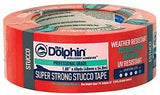 Blue Dolphin TP STUCCO 0200 Exterior Tape, 60 yd L, 1.88 in W, Polyethylene Backing