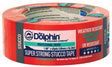 Blue Dolphin TP STUCCO 0200 Exterior Tape, 60 yd L, 1.88 in W, Polyethylene Backing