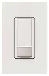 Lutron MS-OPS5MH-WH Motion Sensor Switch, 5 A, 120 V, 1 -Pole, Occupancy Sensor, 180 deg Sensing, White