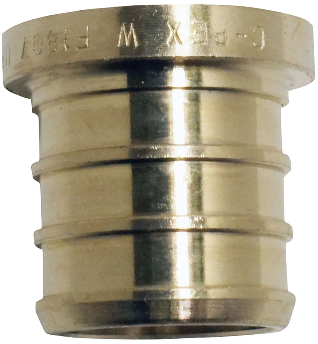 Apollo ApolloPEX Series APXP125PK Test Pipe Plug, 1/2 in, Barb, Brass