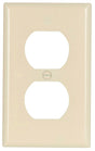 Eaton Wiring Devices 2132LA-BOX Receptacle Wallplate, 4-1/2 in L, 2-3/4 in W, 1 -Gang, Thermoset, Light Almond