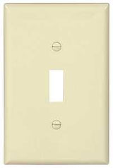 Eaton Wiring Devices PJ1LA Wallplate, 4-7/8 in L, 3-1/8 in W, 1 -Gang, Polycarbonate, Light Almond, High-Gloss, Pack of 25