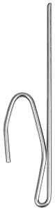 Kenney KN1007 Pin-On Hook, Steel, Silver