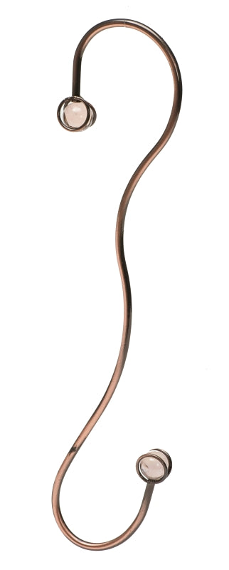 Perky-Pet 85 Hanging Hook, Beaded, Steel, Brushed Copper