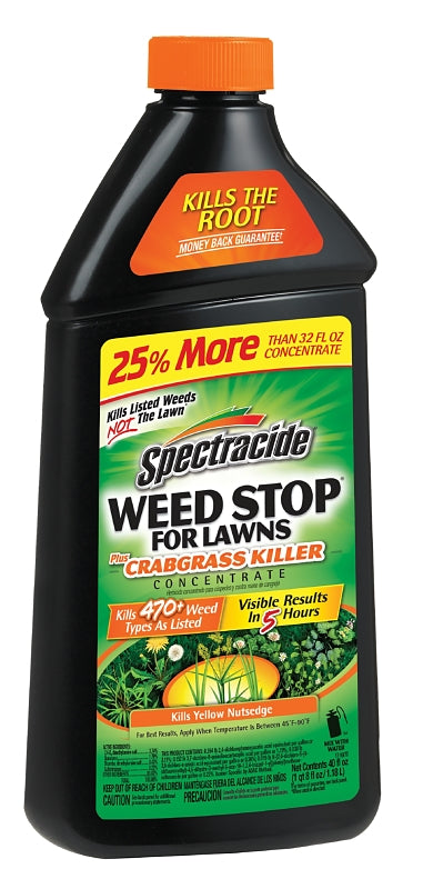 Spectracide HG-96624 Concentrated Weed Killer, Liquid, Spray Application, 40 oz Container