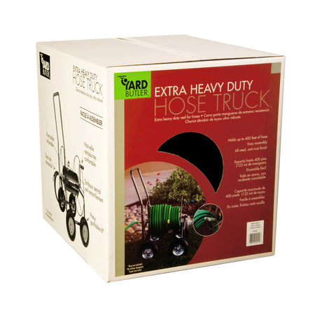 Yard Butler 400 ft. Silver Wheeled Hose Reel Cart