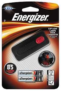 Energizer ENCAP22E Cap Light, AAA Battery, Alkaline Battery, LED Lamp, 85 Lumens, 4 hr Run Time