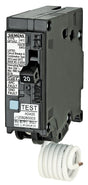 Siemens Q115DF Circuit Breaker, AFCI, GFCI, 15 A, 1 -Pole, 120 V, Instantaneous, Non-Interchangeable Trip, Black