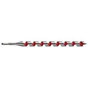 Milwaukee 48-13-6120 Ship Auger Bit, 1-1/8 in Dia, 18 in OAL, Spiral Flute, 7/16 in Dia Shank, Hex Shank