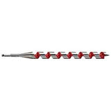 Milwaukee 48-13-6250 Ship Auger Bit, 1-1/4 in Dia, 18 in OAL, Spiral Flute, 7/16 in Dia Shank, Hex Shank