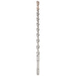 Milwaukee M/2 48-20-7474 Hammer Drill Bit, 1/2 in Dia, 12 in OAL, Spiral Flute, 4-Flute, 25/64 in Dia Shank