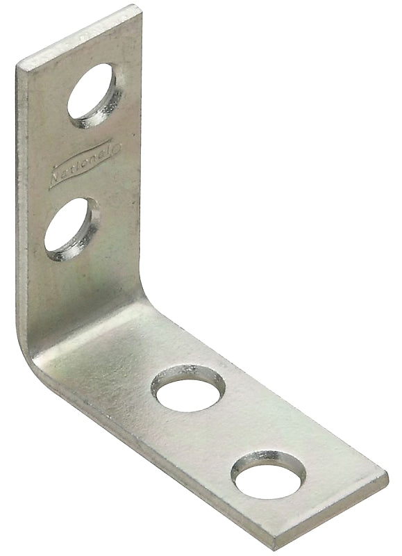 National Hardware N236-030 Corner Brace, 1-1/2 in L, Galvanized Steel