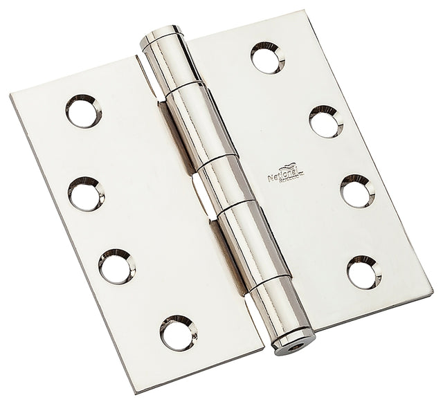 National Hardware 179 Series N236-120 Standard Weight Template Hinge, 4 in H Frame Leaf, Steel, Chrome, Screw Mounting