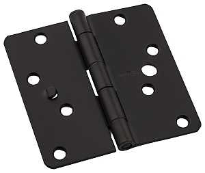 National Hardware 512RC Series N830-416 Door Hinge, 4 in H Frame Leaf, Steel, Oil-Rubbed Bronze, Flush, Removable Pin