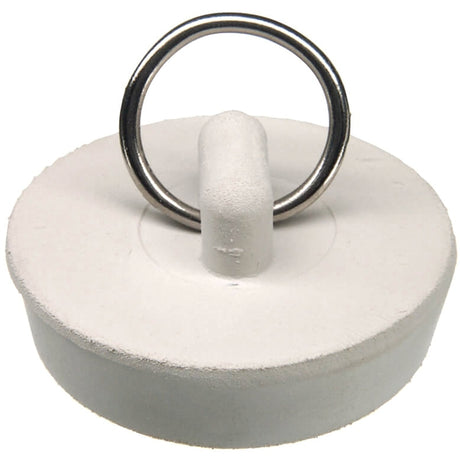 Danco 80227 Drain Stopper, Rubber, White, For: 1-1/2 in Drain, Universal Sink