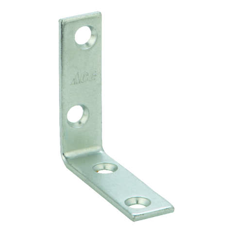 Ace 2 in. H X 1.5 in. W X 2 in. D Zinc Inside L Corner Brace, Pack of 25