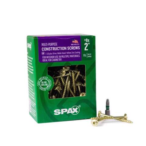 SPAX Multi-Material No. 8 in. X 2 in. L T-20+ Wafer Head Serrated Construction Screws