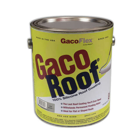 GacoFlex Gray Silicone Roof Coating 1 gal, Pack of 4
