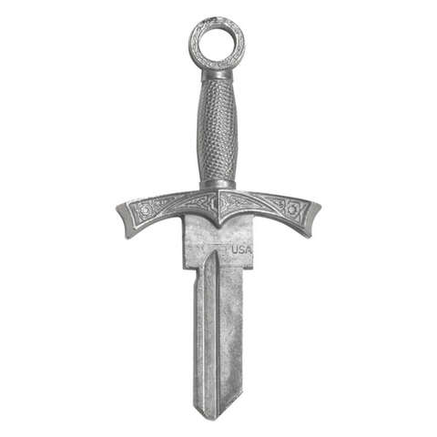 Lucky Line Forged Key Shapes Sword House Key Blank Double For KW1, Pack of 5