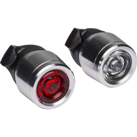 Bell Sports Meteor 200 Aluminum Bicycle Light Set Silver