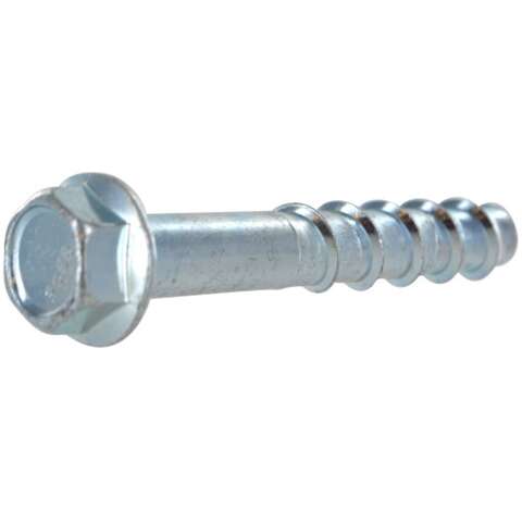 Hillman Screw-Bolt+ 1/2 in. D X 3 in. L Steel Hex Head Concrete Screw Anchor 10 pk