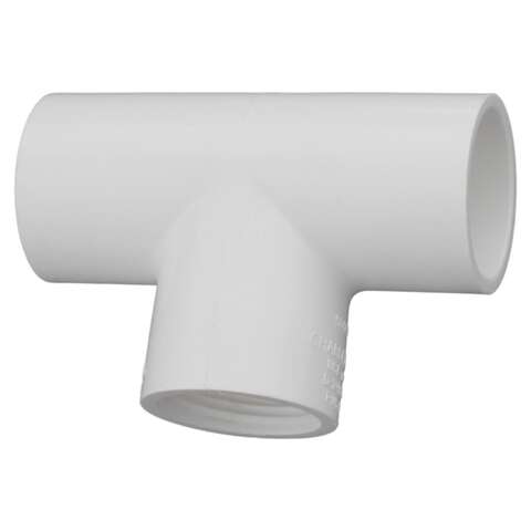 Charlotte Pipe Schedule 40 1 in. Slip X 1 in. D Slip PVC Tee 1 pk