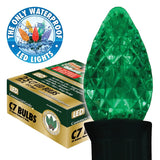 Holiday Bright Lights BU25-LEDFC7-TGR Light Bulb, 0.6 W, Candelabra (E12) Lamp Base, LED Lamp, Green Light