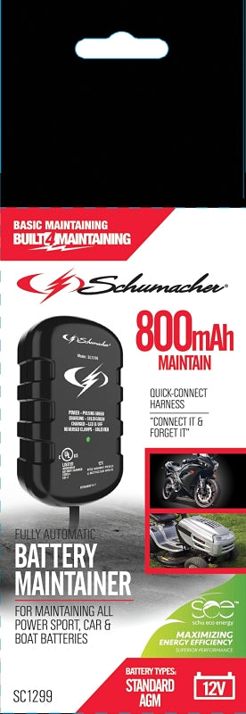 Schumacher SC1299 Battery Maintainer, 12 V Output, AGM Battery