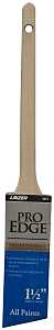 Linzer 2871-1.5 Paint Brush, 1-1/2 in W, Polyester Bristle, Angle Sash, Rat Tail Handle, Pack of 6