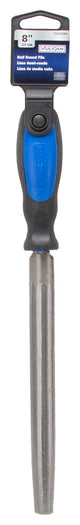 Vulcan JL-F003 File, Half-Round Profile, Half Round Pattern, Double Cut Cut, 3/4 in W Blade, Cushion-Grip Handle