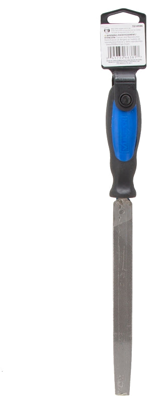 Vulcan JL-F003 File, Half-Round Profile, Half Round Pattern, Double Cut Cut, 3/4 in W Blade, Cushion-Grip Handle