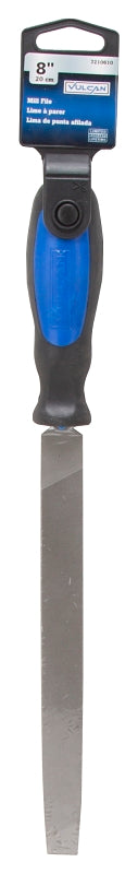 Vulcan JL-F011 File, Rectangular Profile, Mill Pattern, Single Cut Cut, 3/4 in W Blade, Cushion-Grip Handle