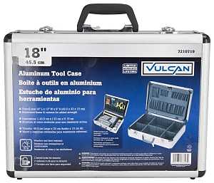 Vulcan JL-10054 Storage Box, 17 in L x 12-1/4 in W x 5 in H, Aluminum, Silver, 18 in L x 13 in W x 6 in H Outside