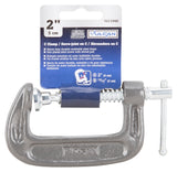 Vulcan JL27361 C-Clamp, 2 in Max Opening Size, 0.8 in D Throat, Steel Body, Gray Body